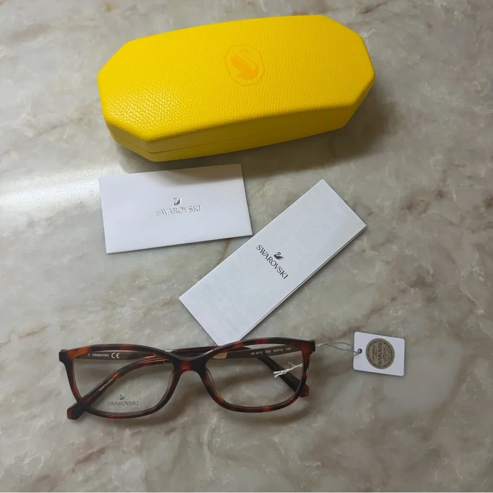 Swarovski Tortoise‎ Shell Rx Glasses SK5412 NEW